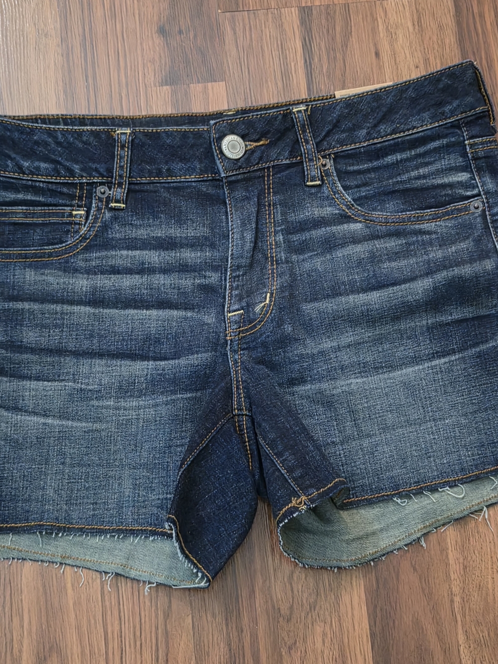 American Eagle Outfitters Dark Indigo Denim Jean Shorts